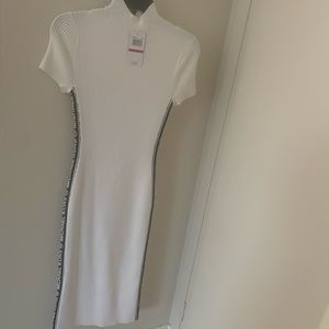 Michael Kors Ribbed White Dress
